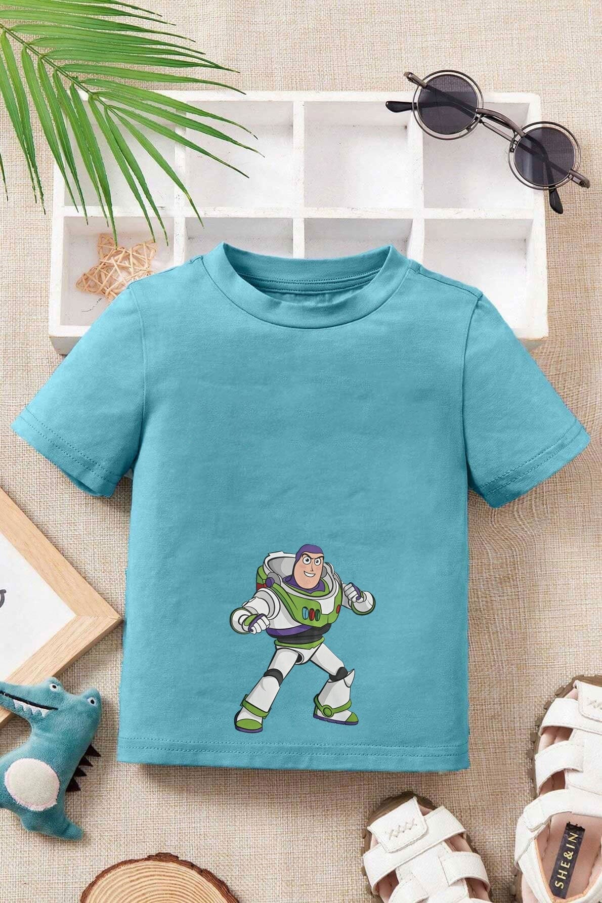 Polo Republica Boy's Superhero Buzz Lightyear Printed Tee Shirt