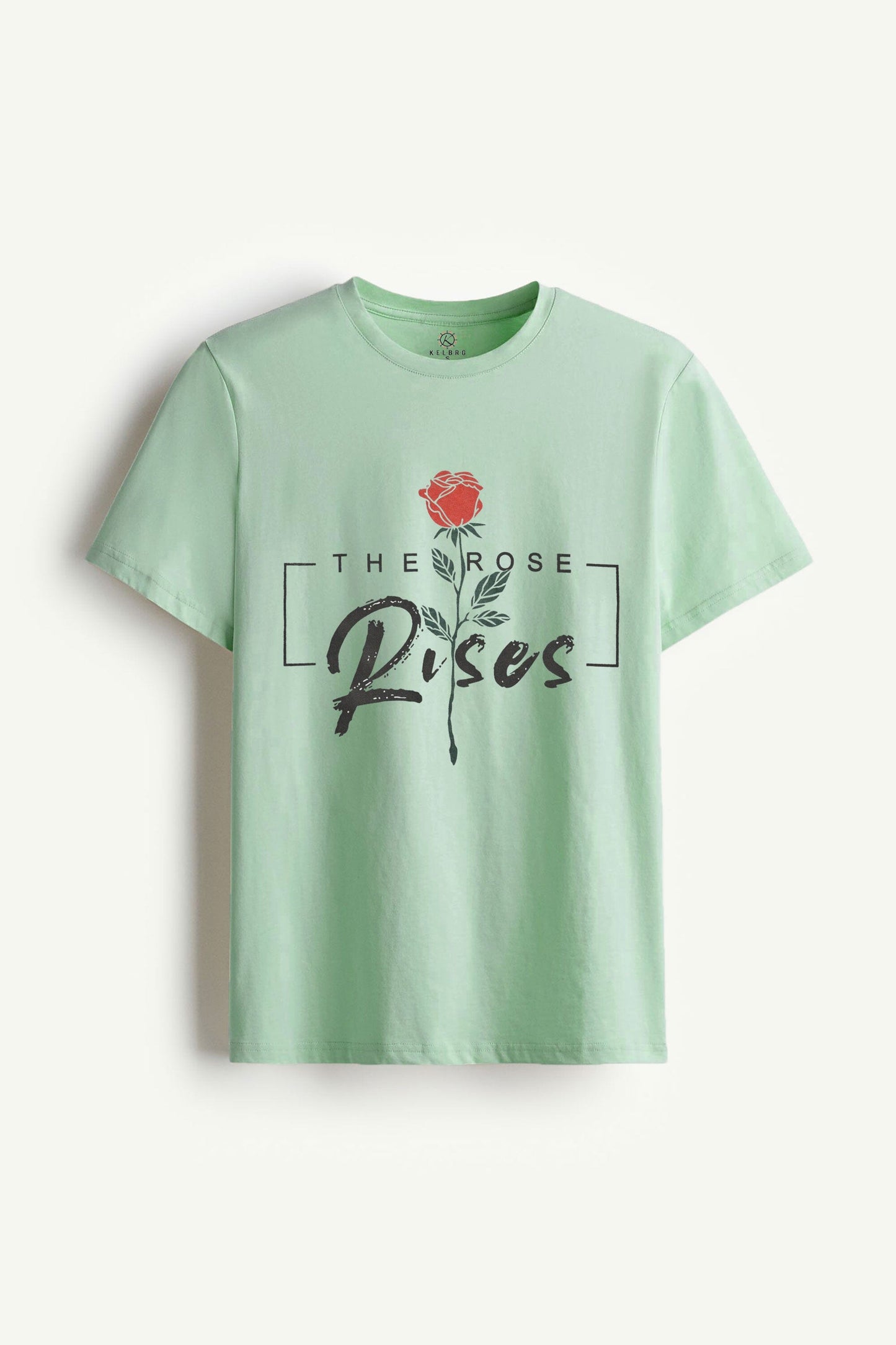 Kelbrg Men's The Rose Rises Printed Tee Shirt Men's Tee Shirt First Choice 