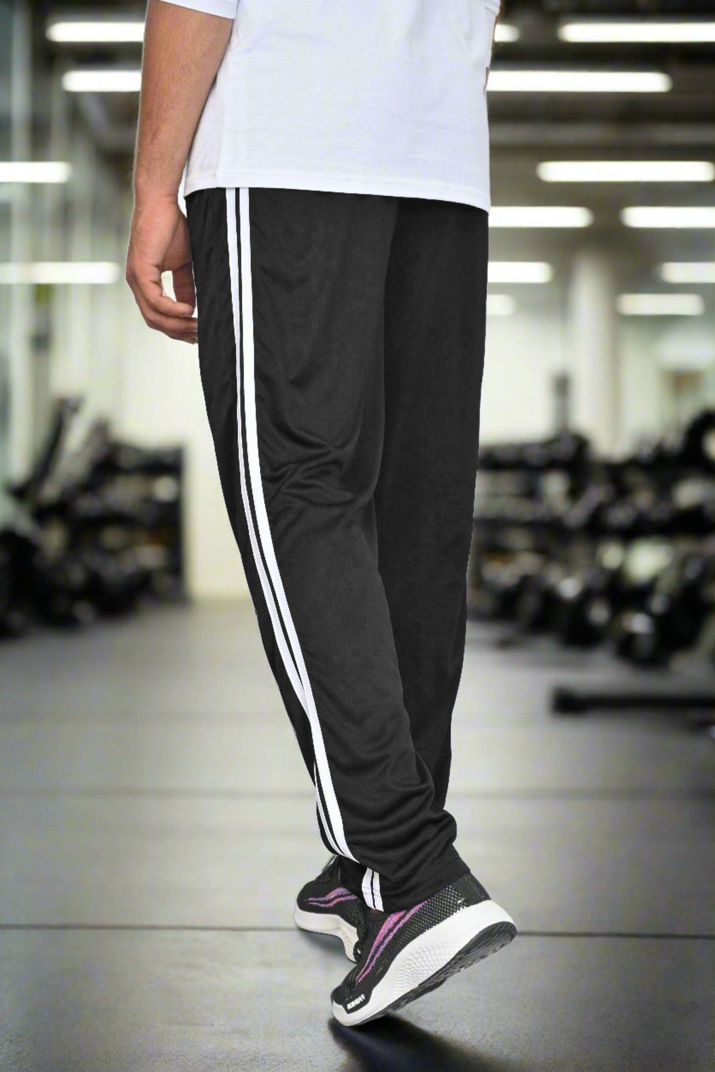 Men's Logo Embroidered & Left Panel Stripes Style Activewear Minor Fault Trousers Men's Trousers IBT 