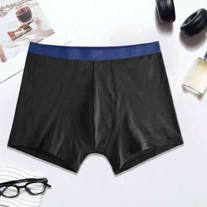 Eternity Men's Breathable Classic Boxer Brief Men's Underwear ETY Black & Blue S 