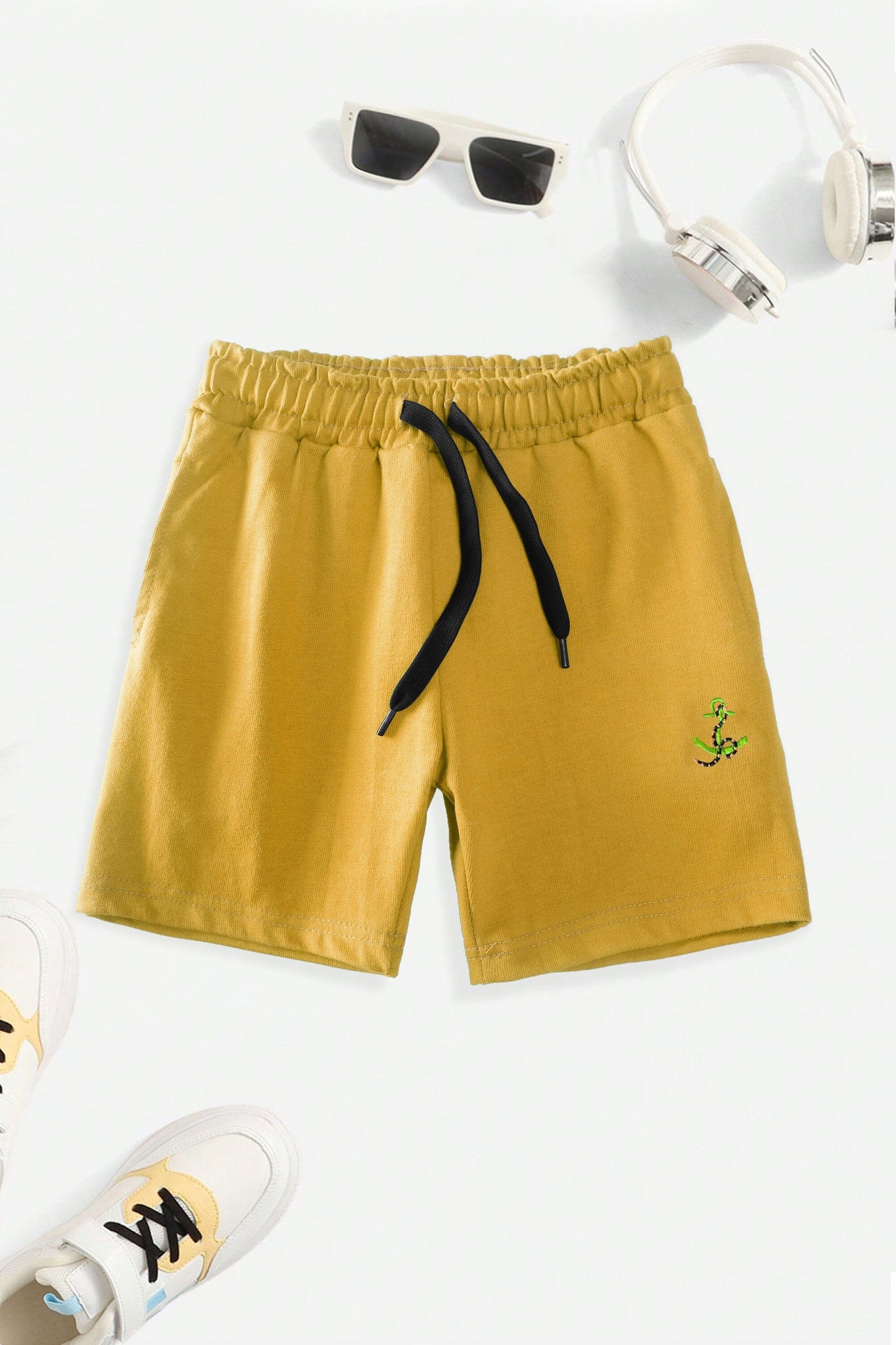 Max 21 Boy's Leduc Anchor Embroidered Shorts Boy's Shorts SZK 