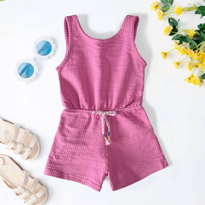 Girl's Belem Premium Romper Romper TAHIR SIDDIQUI ( SALE BASIS ) Pink 2 Years 