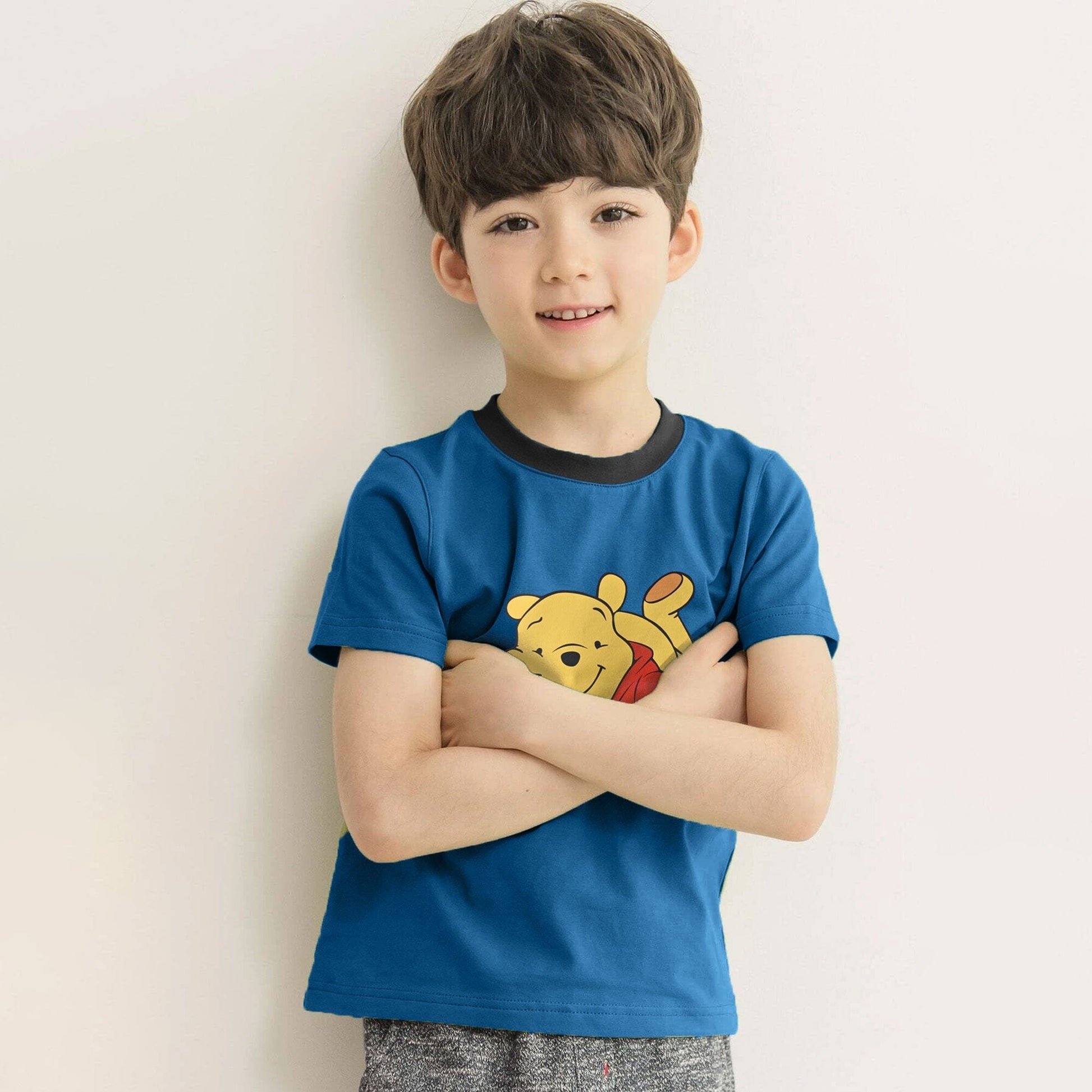 Polo Republica Boy's Superhero The-Pooh Printed Tee Shirt