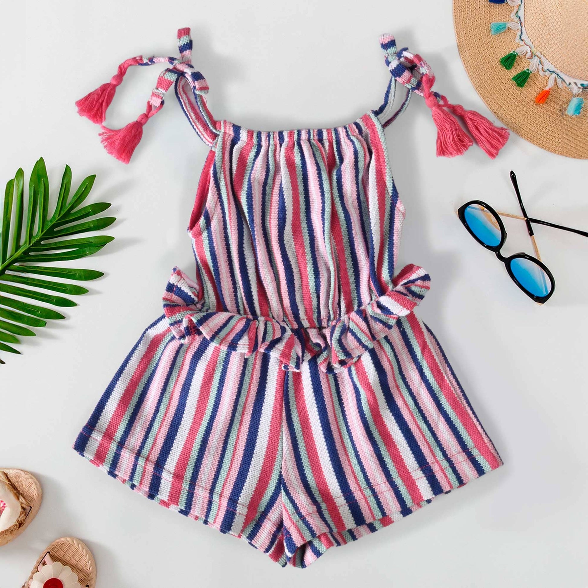 Cut Label Girl's Marseille Striped Romper