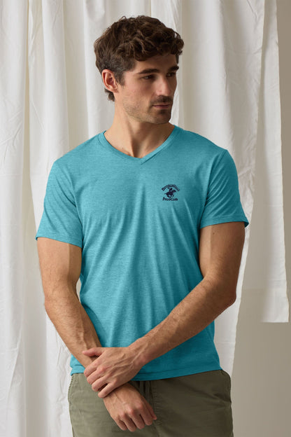 Beverly Hills Men's Polo Club Embroidered V Neck Tee Shirt Men's Tee Shirt HAS Apparel 