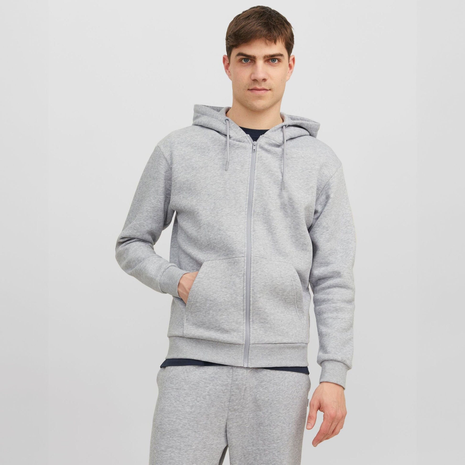 Cut Label Men's Full Zipper Terry Hoodie Men's Zipper Hoodie Minhas Garments Heather Grey XS 