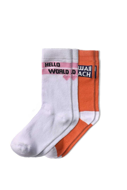 Kid's Niue Crew Socks - Pack Of 2