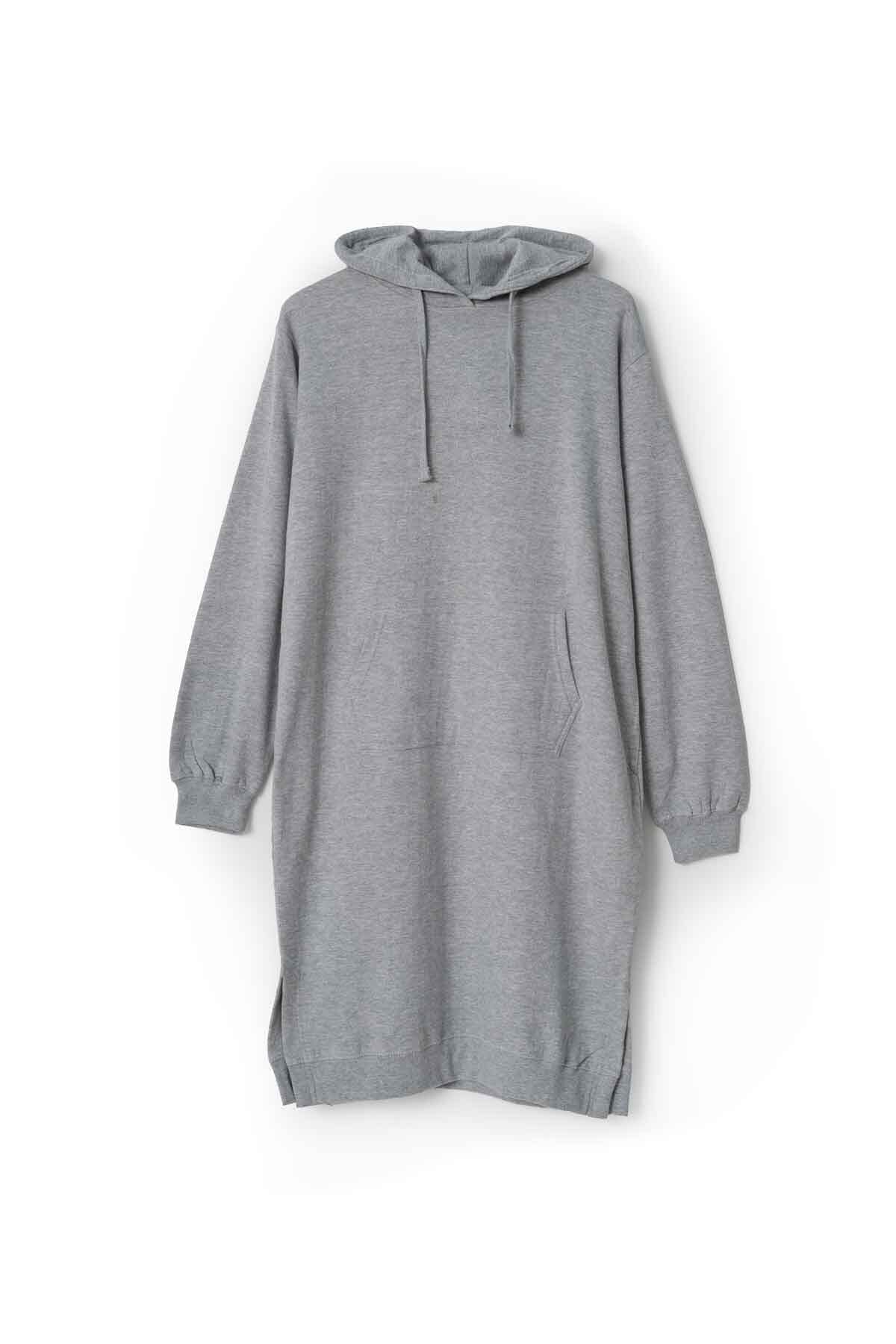 Tessentials Women's Split-Hem Longline Pullover Hoodie