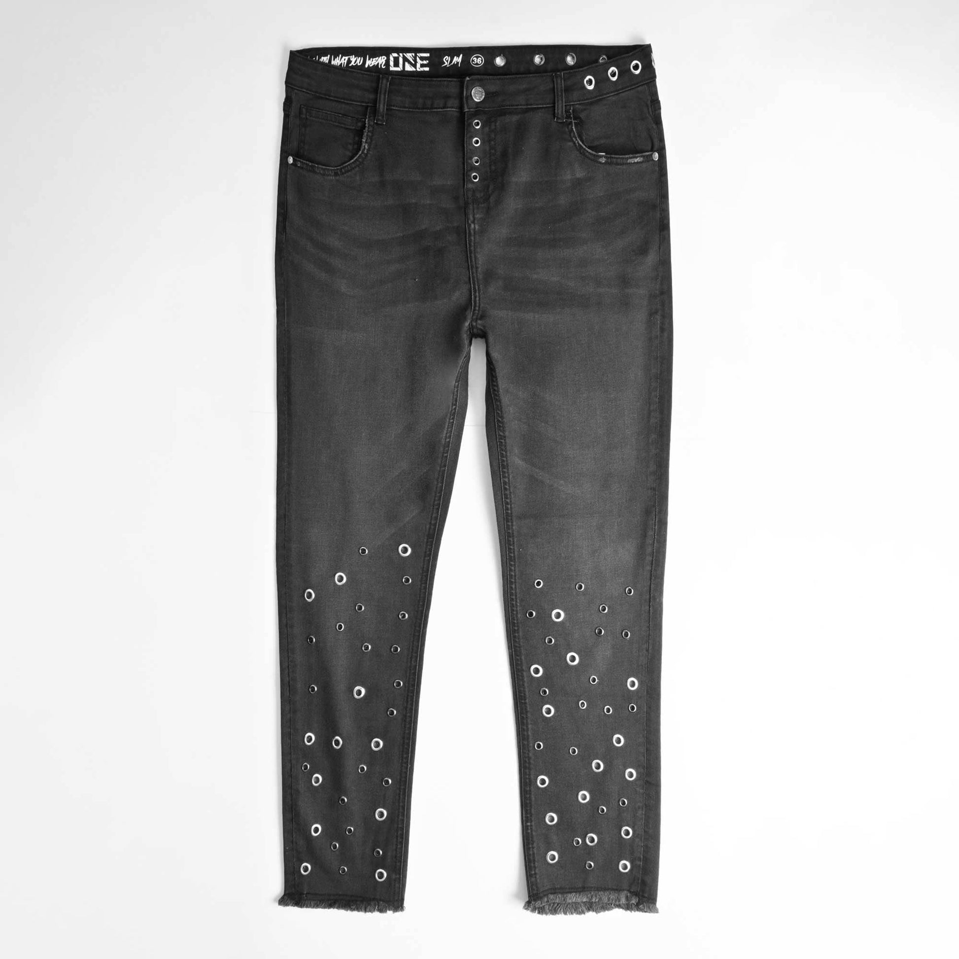 Women's Stud Hole Denim Pants Women's Denim Haseeb Apparel 