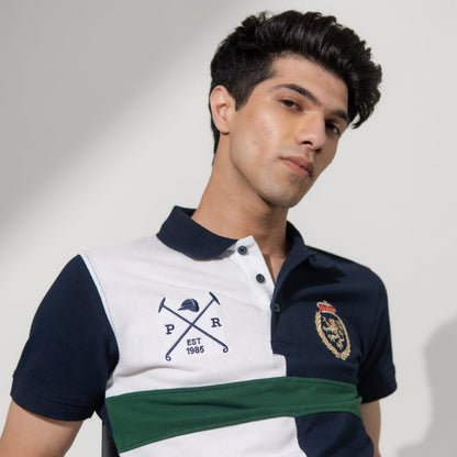 Polo Republica Men's Lion Crest & Mallets Embroidered Polo Shirt Men's Polo Shirt Polo Republica 