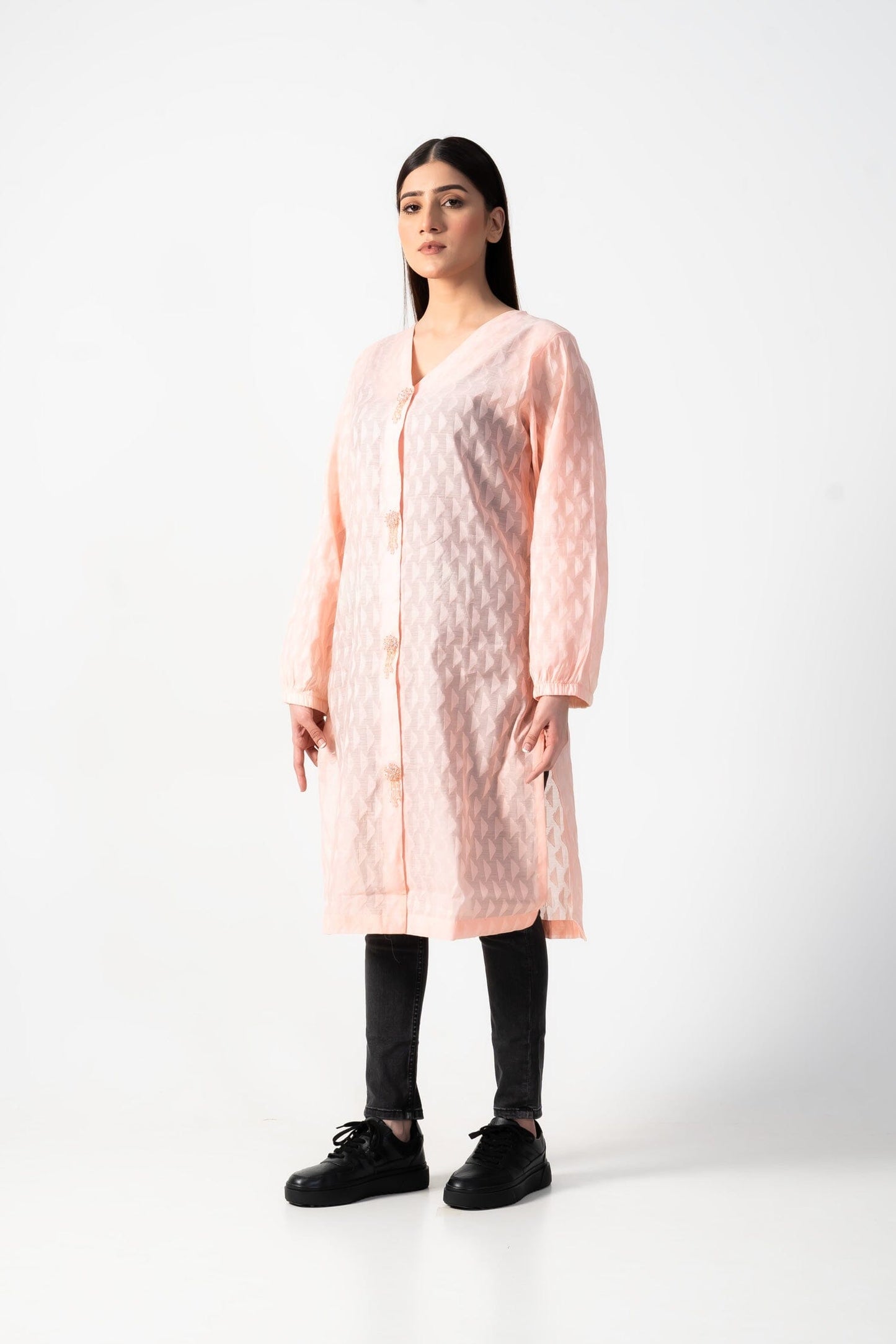 East West Women's Jacquard Shirt Women's Kurti East West 