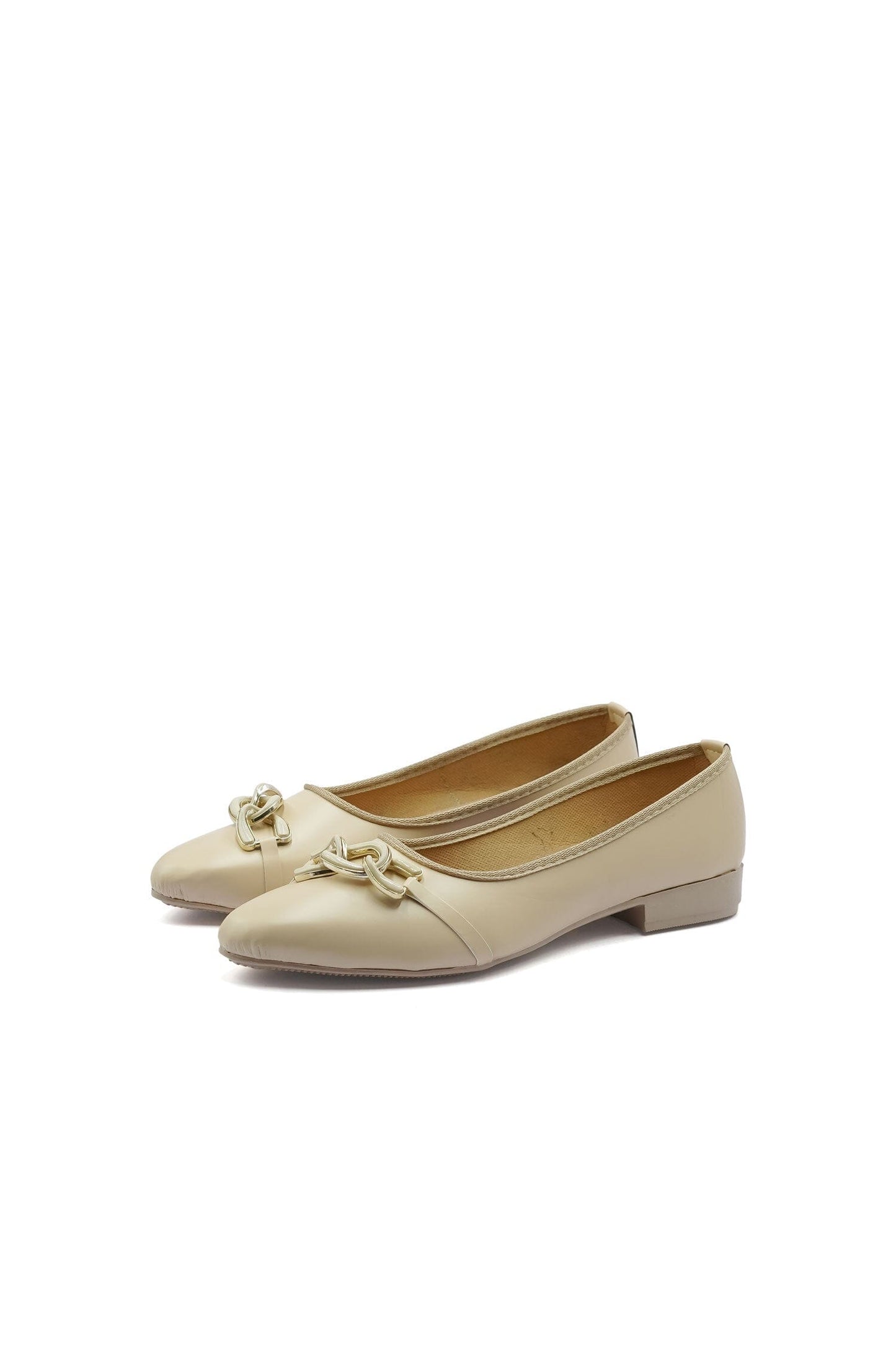 Women's Chain Clip Detail Pump Shoes Women's Shoes SNAN Traders ( Sale Basis) Cream EUR 35 