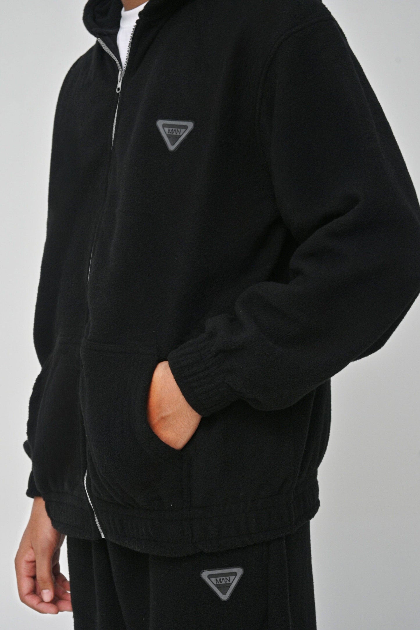 BHM Men's Polar Fleece Oversized Zipper Hoodie Men's Zipper Hoodie HAS Apparel 