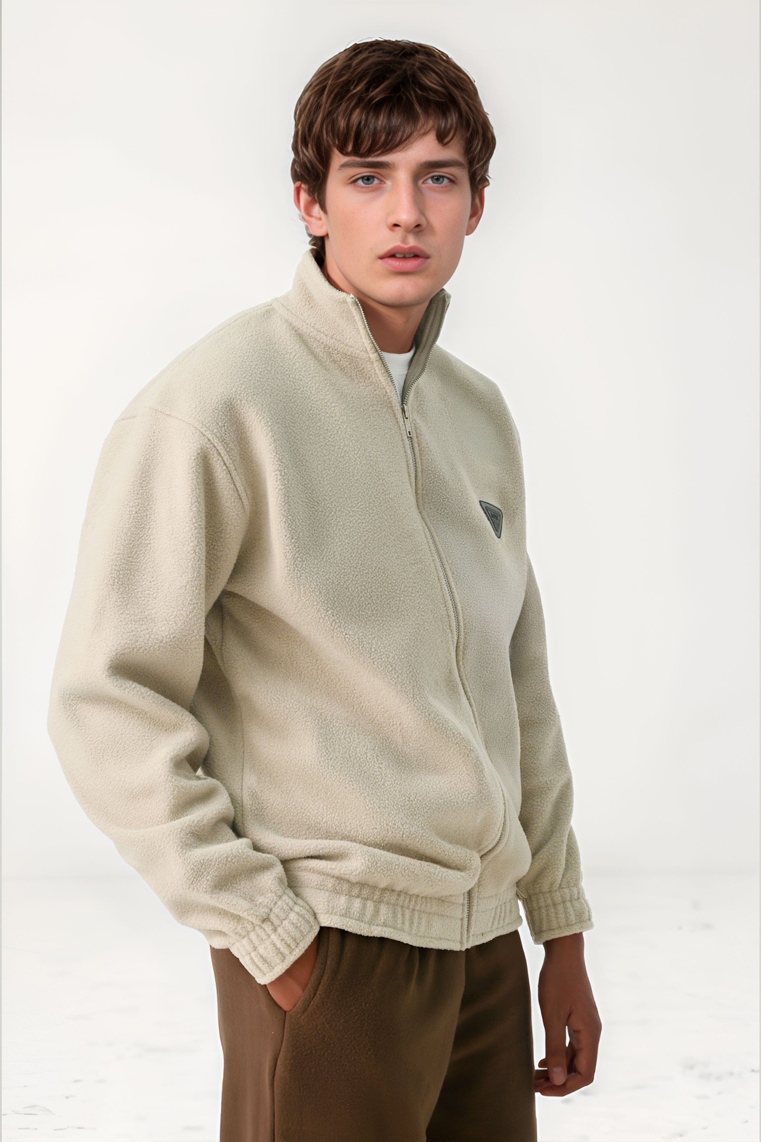 Oversized fleece jacket online