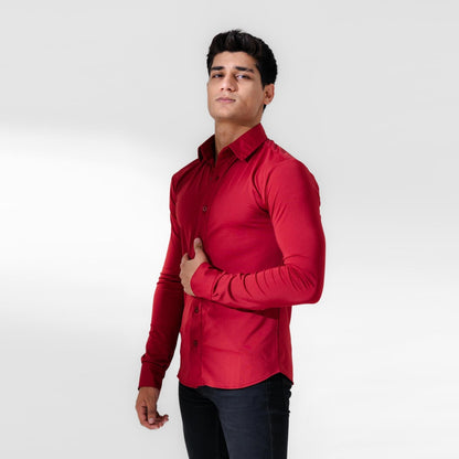 Polo Republica Slim Fit AirFlex: The Go-Anywhere Full Sleeves Minor Fault Shirt Minor Fault Polo Republica 