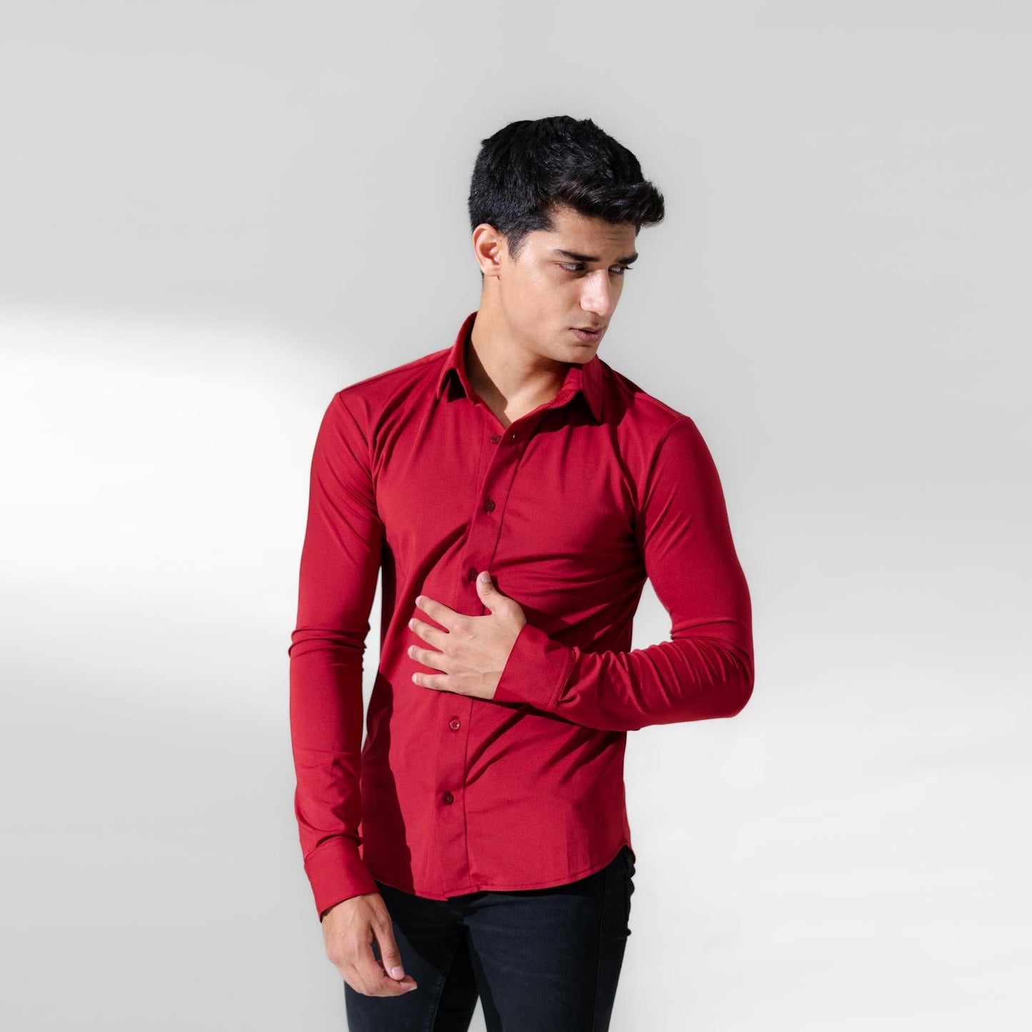 Polo Republica Slim Fit AirFlex: The Go-Anywhere Full Sleeves Minor Fault Shirt Minor Fault Polo Republica 