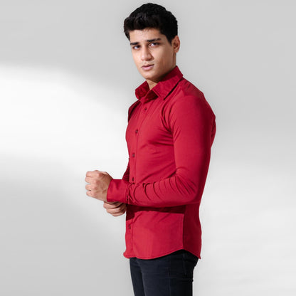 Polo Republica Slim Fit AirFlex: The Go-Anywhere Full Sleeves Minor Fault Shirt Minor Fault Polo Republica 