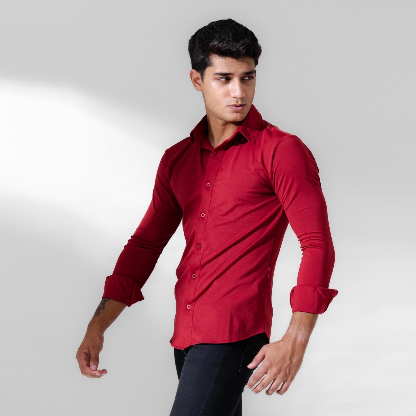 Polo Republica Slim Fit AirFlex: The Go-Anywhere Full Sleeves Minor Fault Shirt Minor Fault Polo Republica 