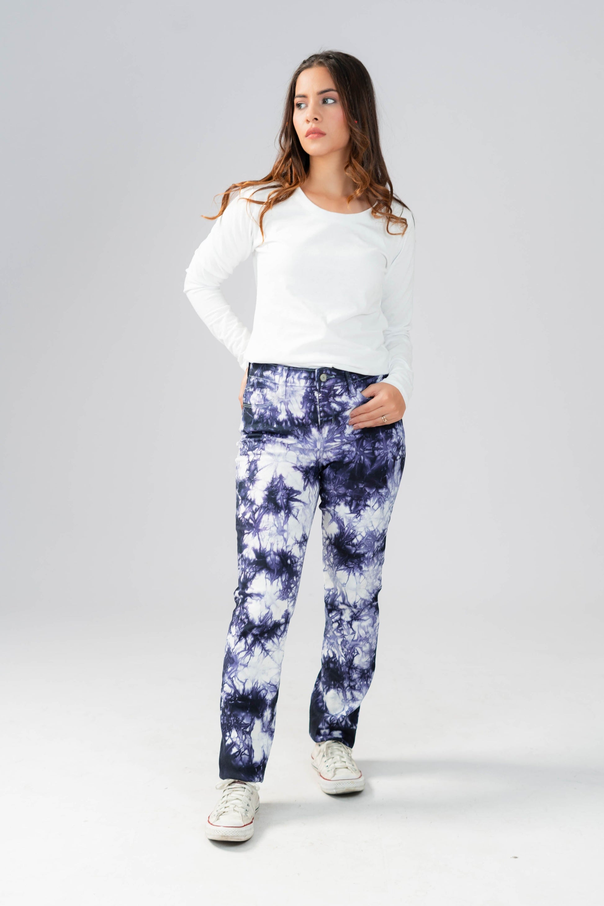 GAP Women's Tie & Dye Straight Fit Denim Women's Denim SNR 