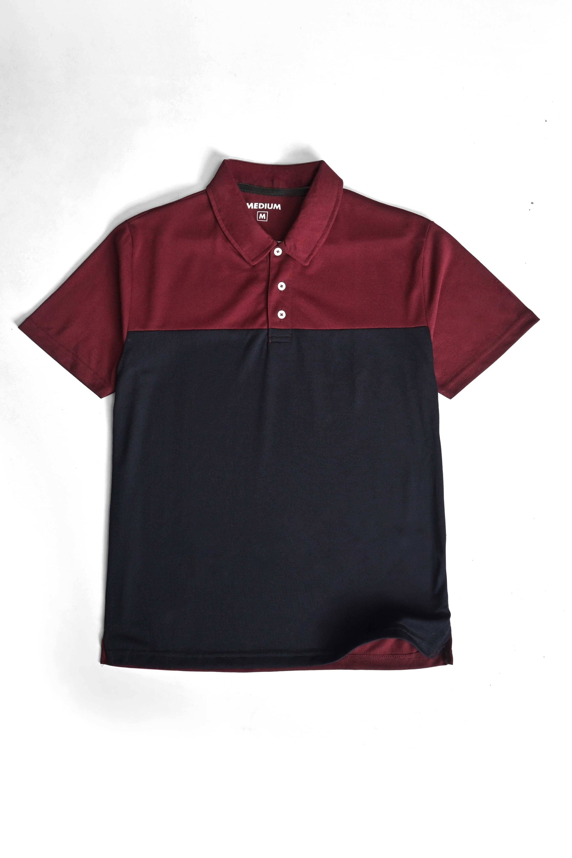 Men's Vintage Contrast Panel Minor Fault Polo Shirt