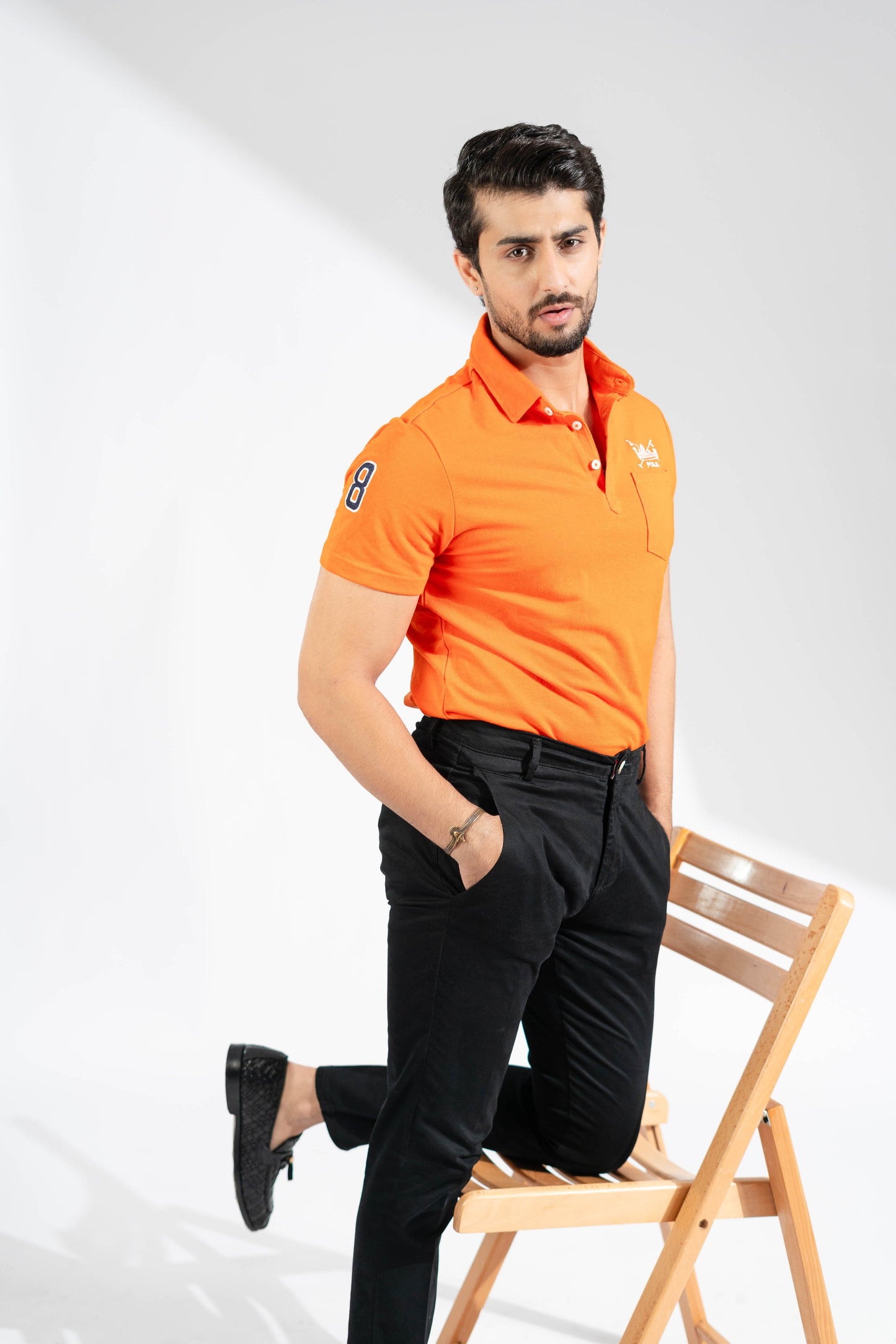 Polo Republica Men's Crown Polo & 8 Embroidered Pocket Polo Shirt Men's Polo Shirt Polo Republica 