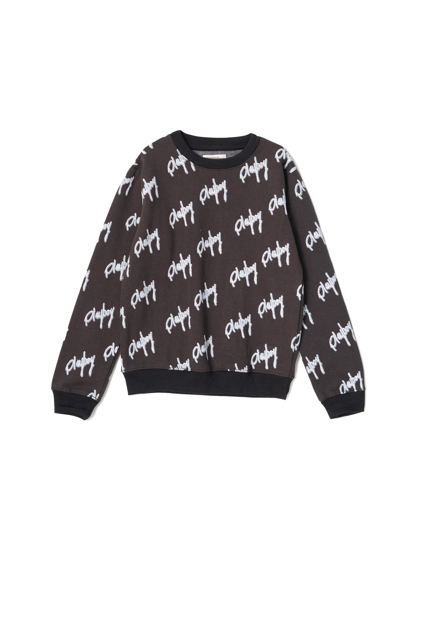 Orchestra Boy's Playboy Printed Long Sleeve Fleece Sweatshirt Boy's Sweat Shirt SZK PAKISTAN (Sale Basis) Chocolate 2-3 Years 