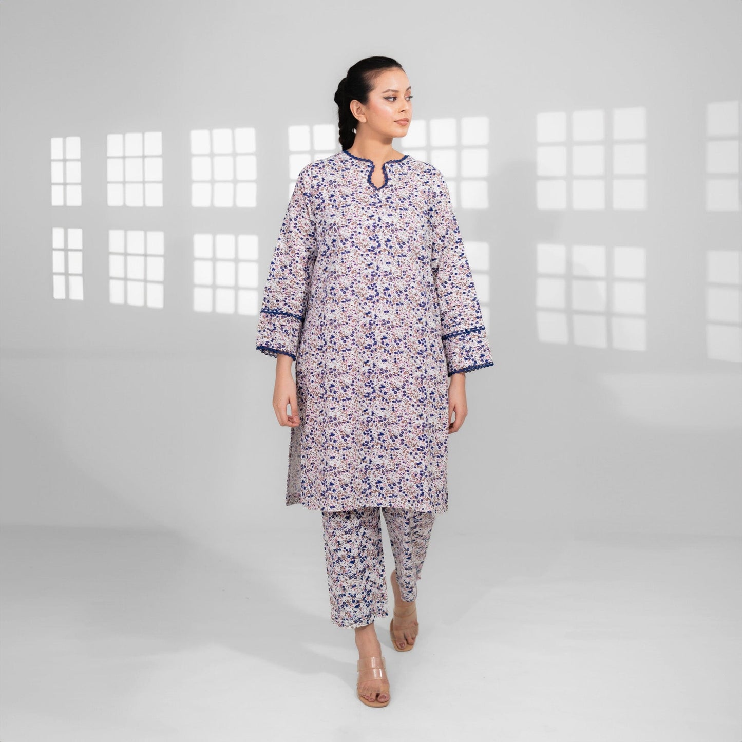 East West By Polo Republica Women’s Printed 2 Pcs Stitched Suit Women's Stitched Suit East West XS 