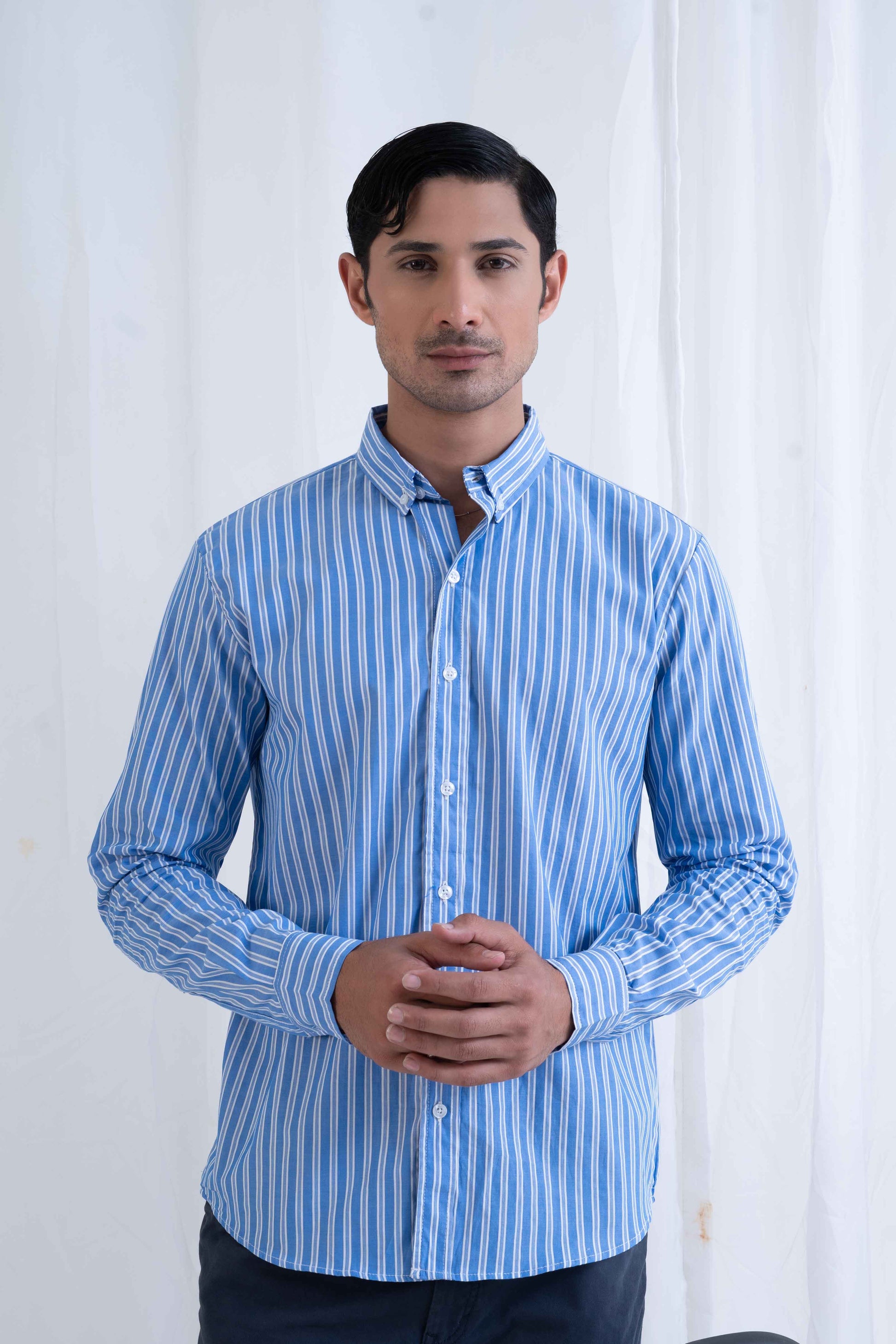 Polo Republica Men's Button-Down Casual Shirt Men's Casual Shirt Polo Republica Blue M 