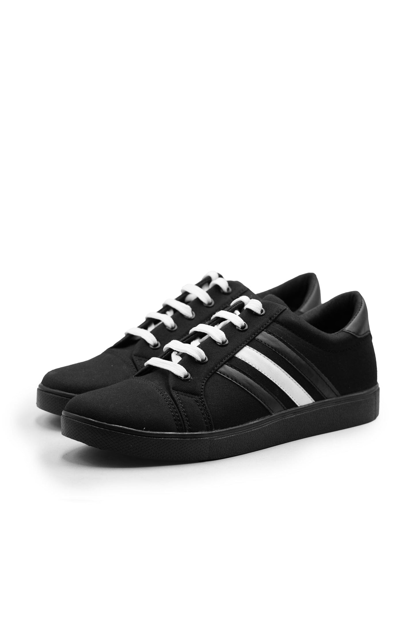 Men's Cherkasy Lace-Up Sneakers Men's Shoes Hamza Traders (Sale Basis) Black & White EUR 41 