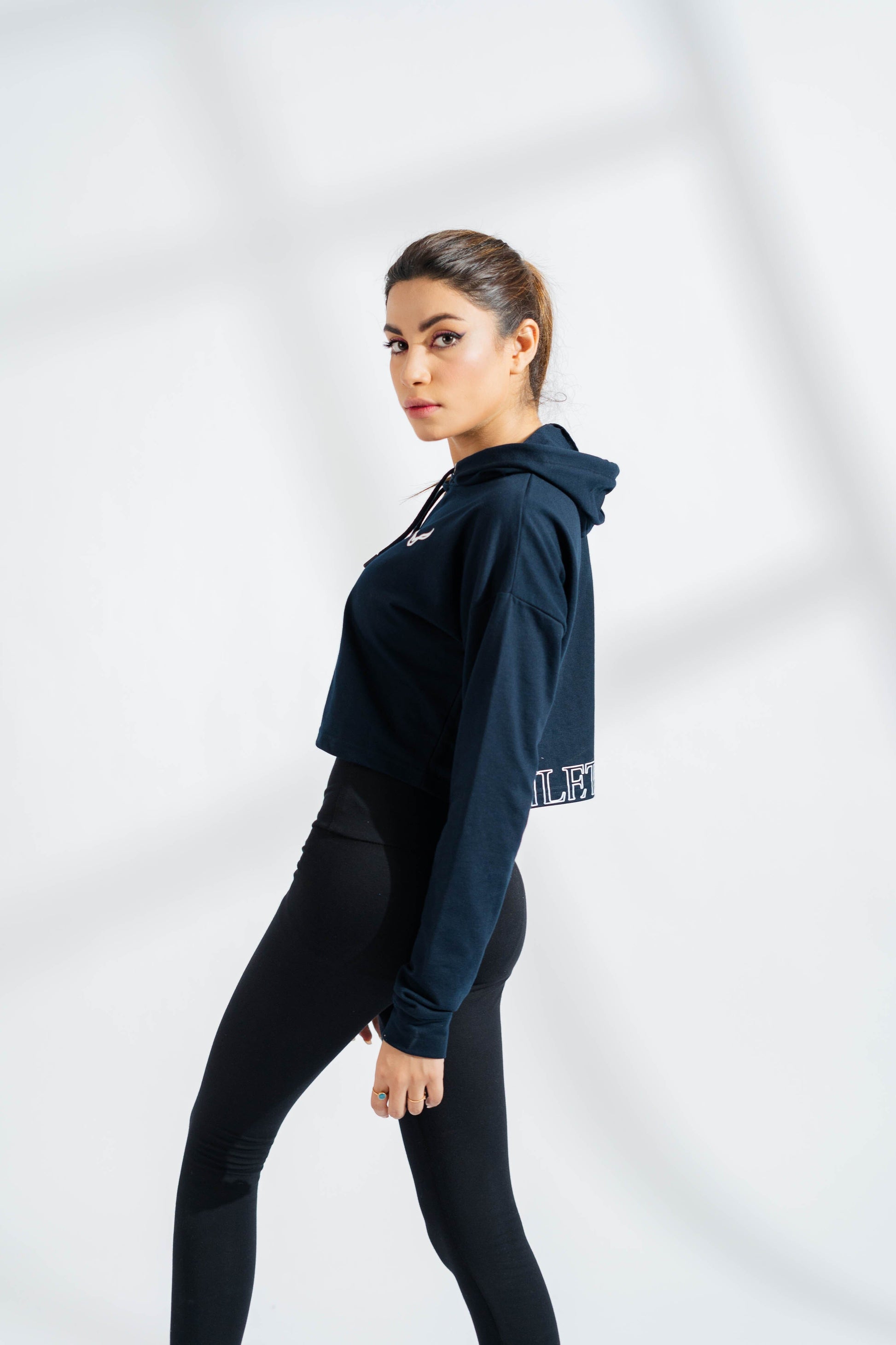 Polo Athletica Women's Hooded Activewear Terry Crop Top Women's Pullover Hoodie Polo Republica 