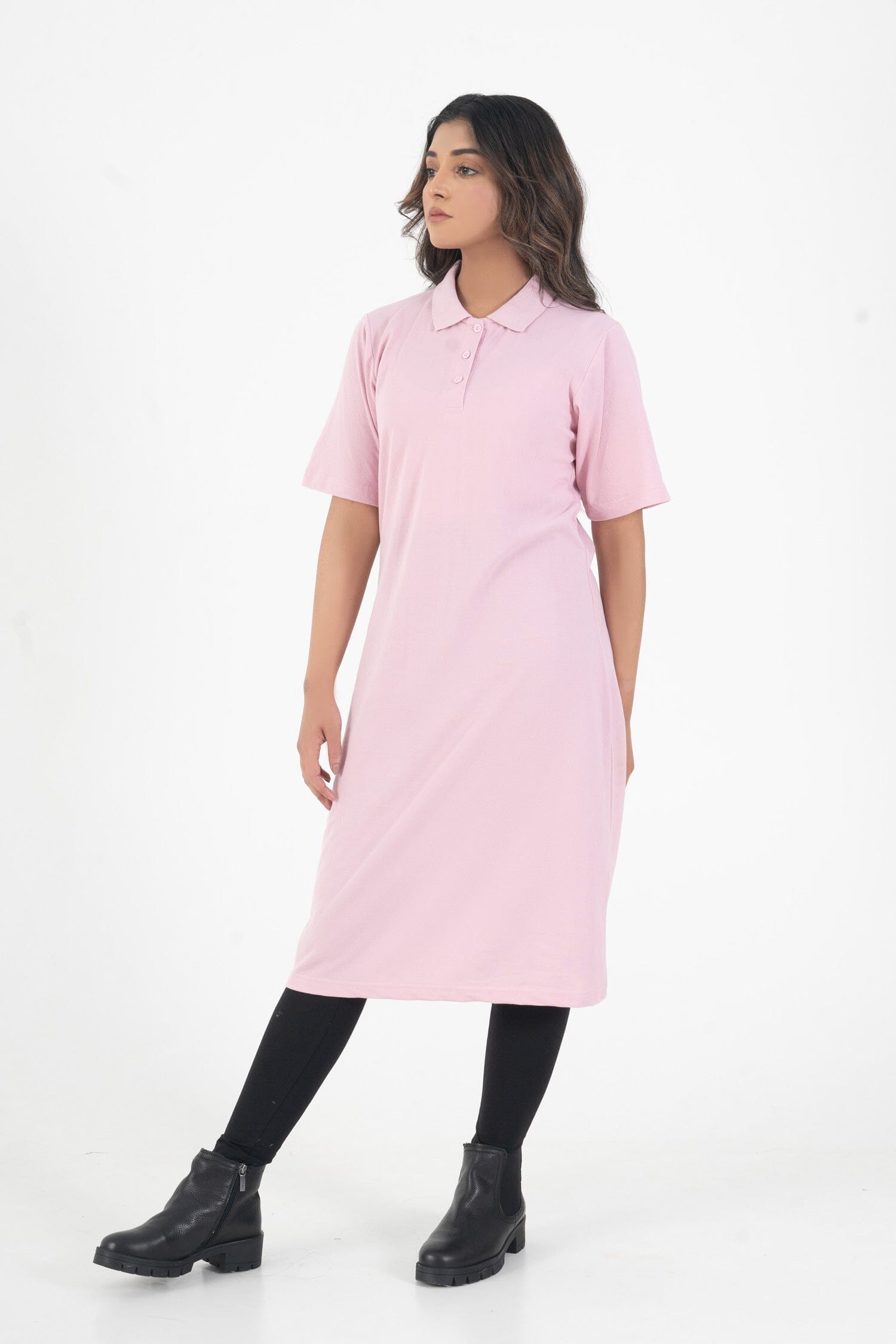 East West Women's Midi Polo Dress Women's Polo Shirt East West 