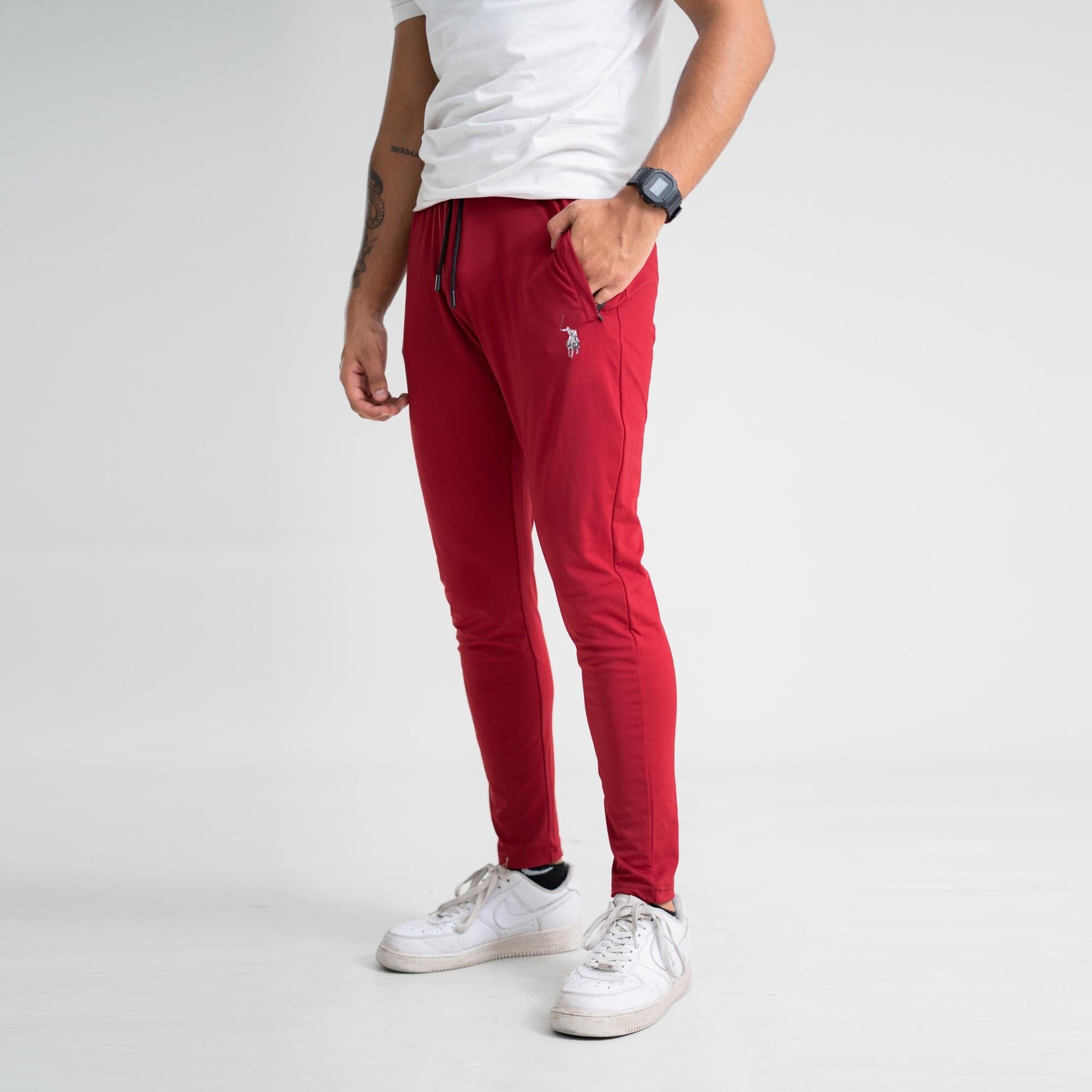 Polo Athletica Men's Slim-Fit Gym Joggers with Pony Print