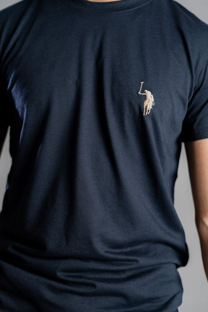 Polo Republica Men's Signature Pony Embroidered Crew Neck Tee Shirt Men's Tee Shirt Polo Republica 