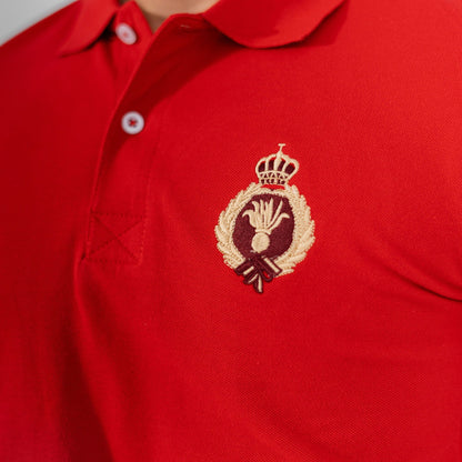 Polo Republica Men's Crown Crest & 5 Embroidered Short Sleeve Polo Shirt Men's Polo Shirt Polo Republica 