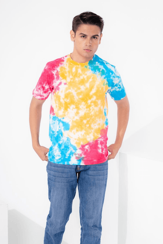 Pillars Men's Tie & Dye Style Oversized Tee Shirt Men's Tee Shirt Minhas Garments 