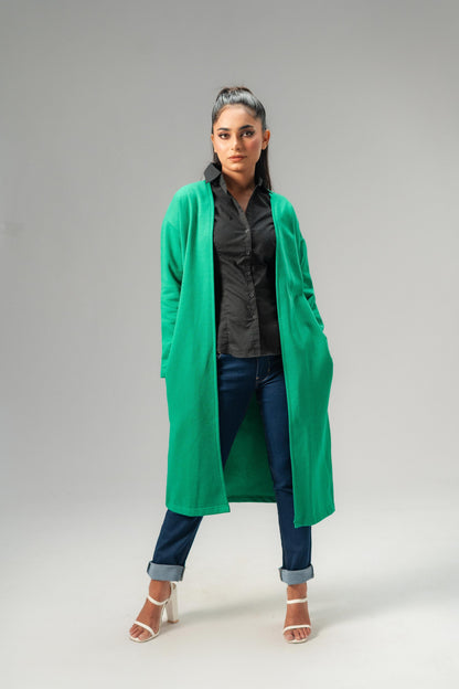 East West Women's Fleece Long Coat Women's Jacket East West 