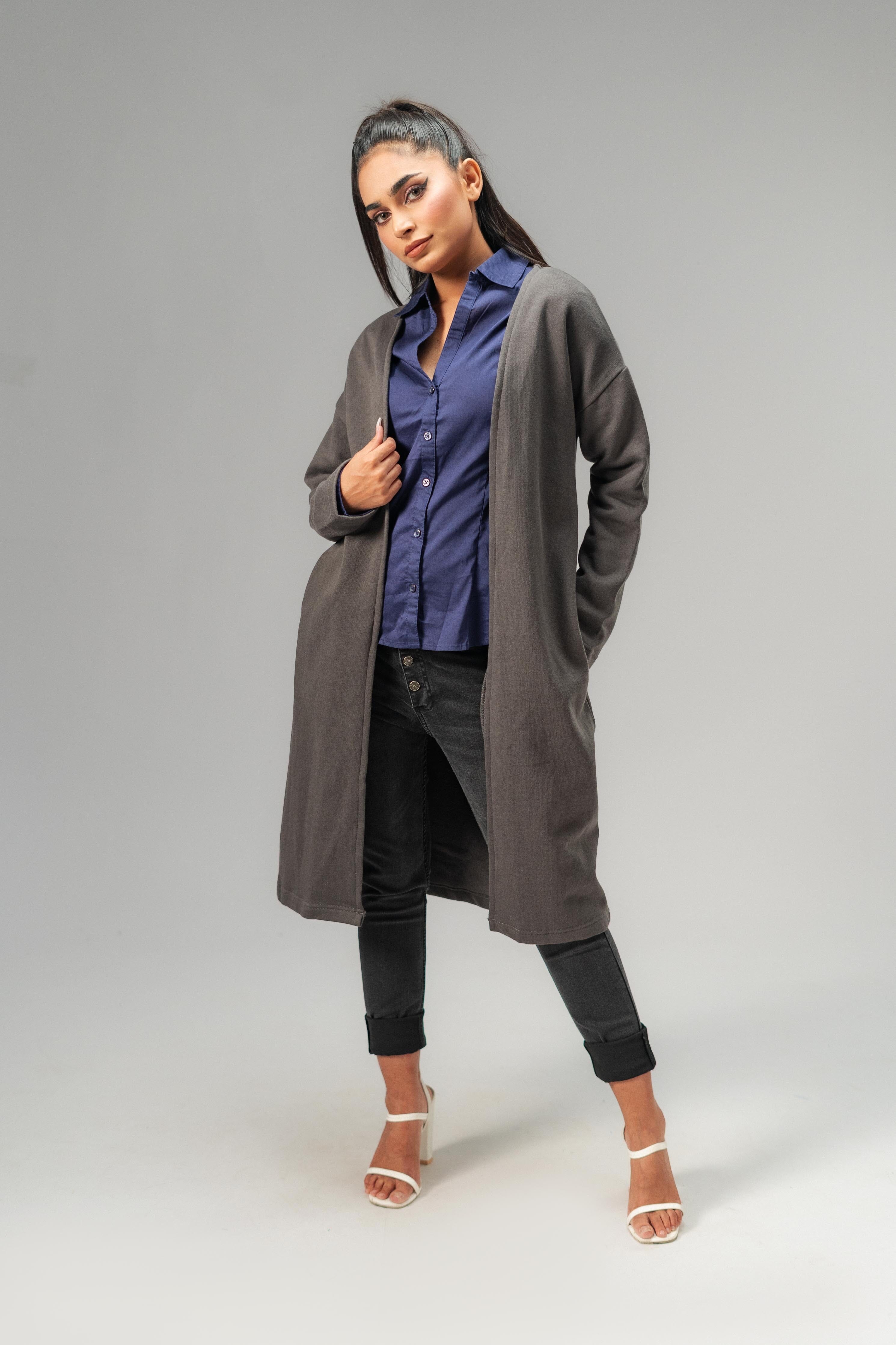 East West Women s Fleece Long Coat