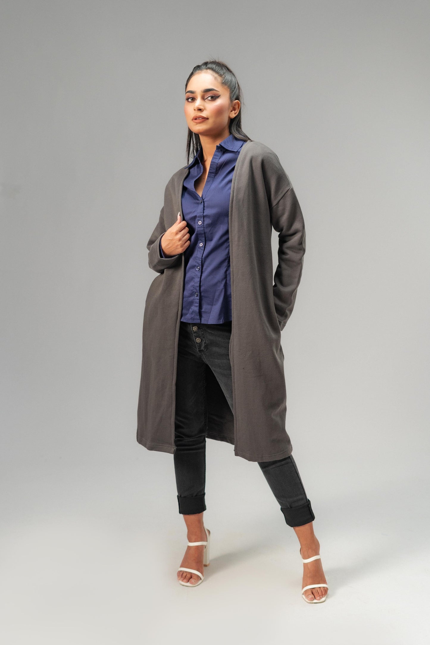 East West Women's Fleece Long Coat Women's Jacket East West 