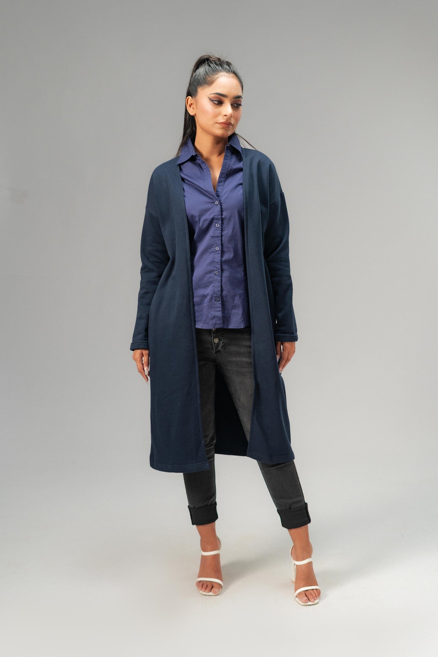 East West Women's Fleece Long Coat Women's Jacket East West 