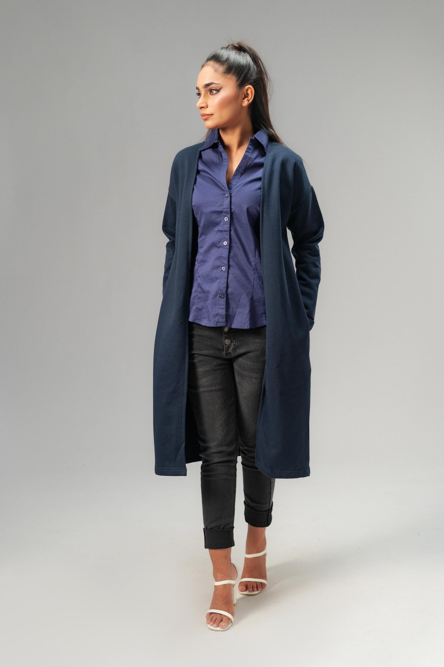 East West Women's Fleece Long Coat Women's Jacket East West 