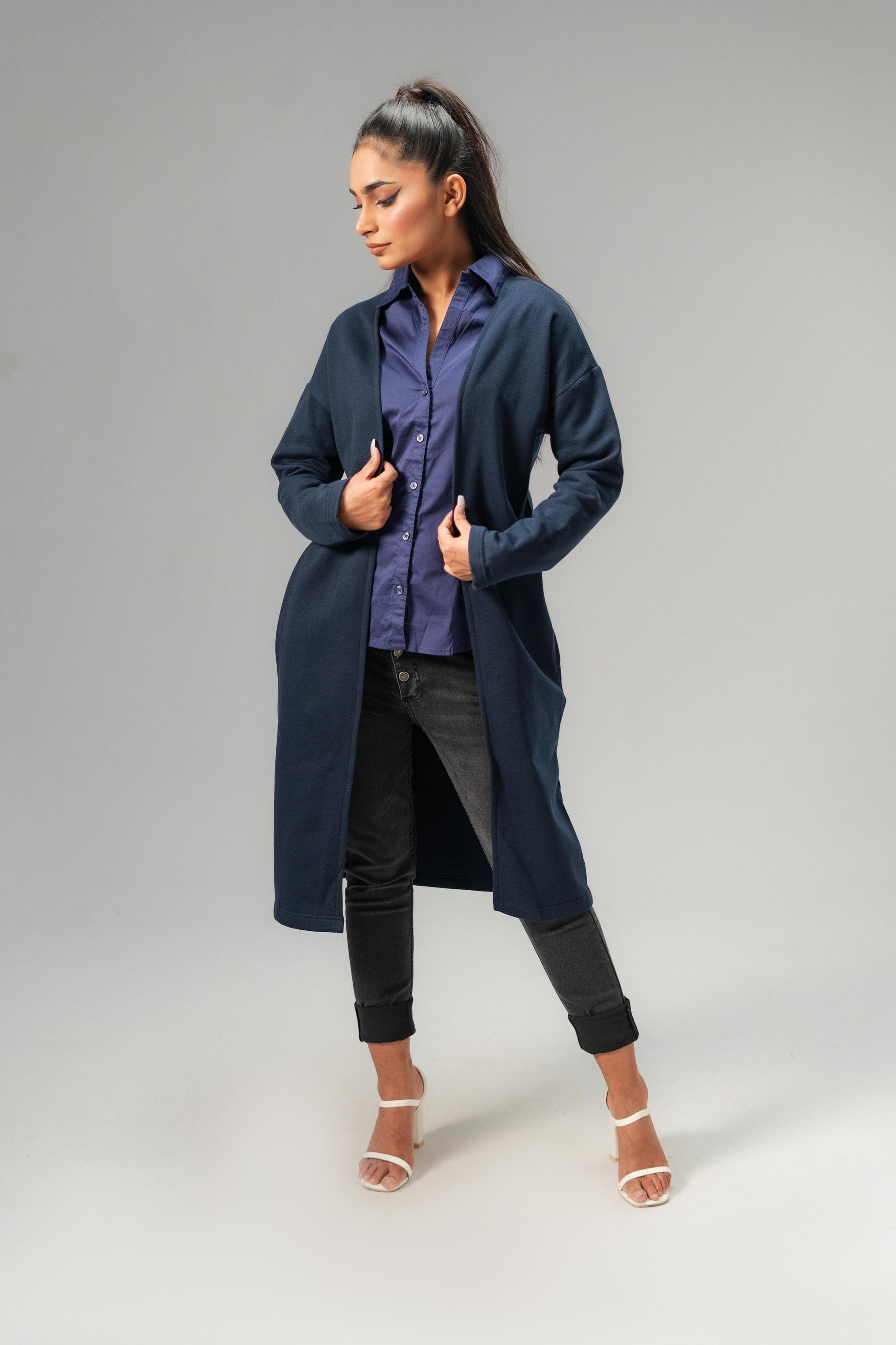 East West Women's Fleece Long Coat Women's Jacket East West 