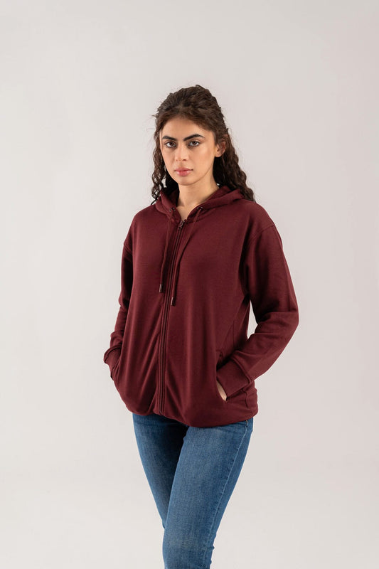 East West Women's Fleece Zipper Hoodie Women's Zipper Hoodie East West 