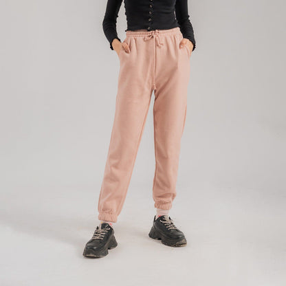 Sinsay Women's Fleece Jogger Pants Women's Trousers Fiza Tea Pink 2XS 