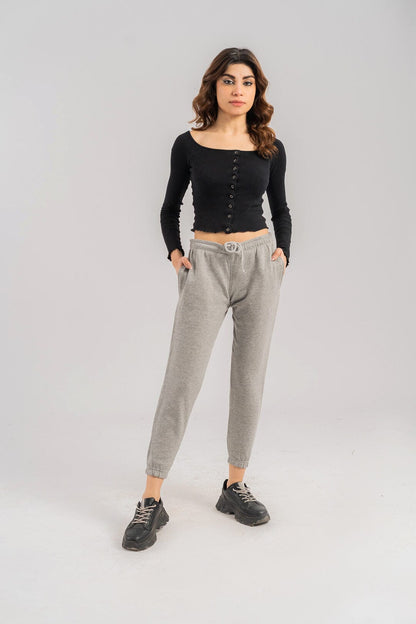 Sinsay Women's Fleece Jogger Pants Women's Trousers Fiza 