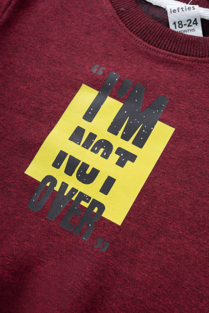 LFT Kid's I'm Not Over Printed Fleece Sweat Shirt