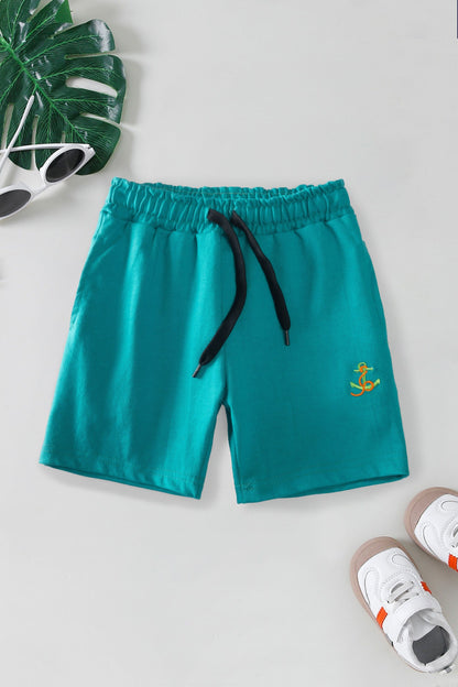 Max 21 Boy's Anchor Embroidered Shorts Boy's Shorts SZK 