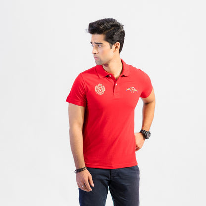 Polo Republica Men's Dual Pony & Crest Embroidered Short Sleeve Polo Shirt Men's Polo Shirt Polo Republica 