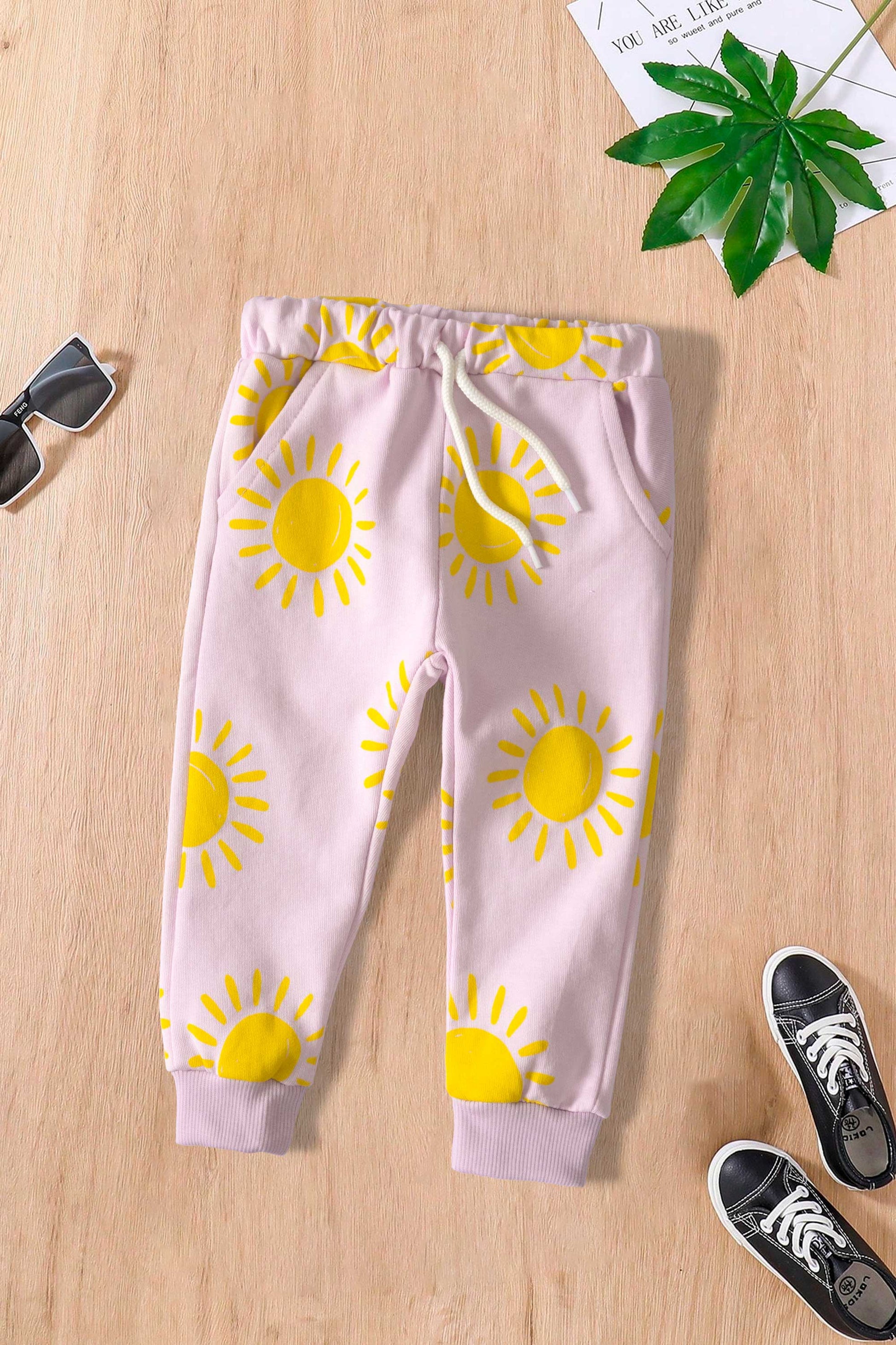 Lefties Kid's Sun Printed Terry Jogger Pants Kid's Trousers SNR 