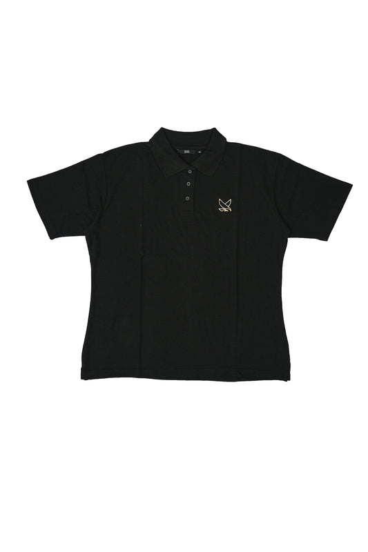 Women's Bird Embroidered Polo Shirt Women's Polo Shirt Image Black XS 