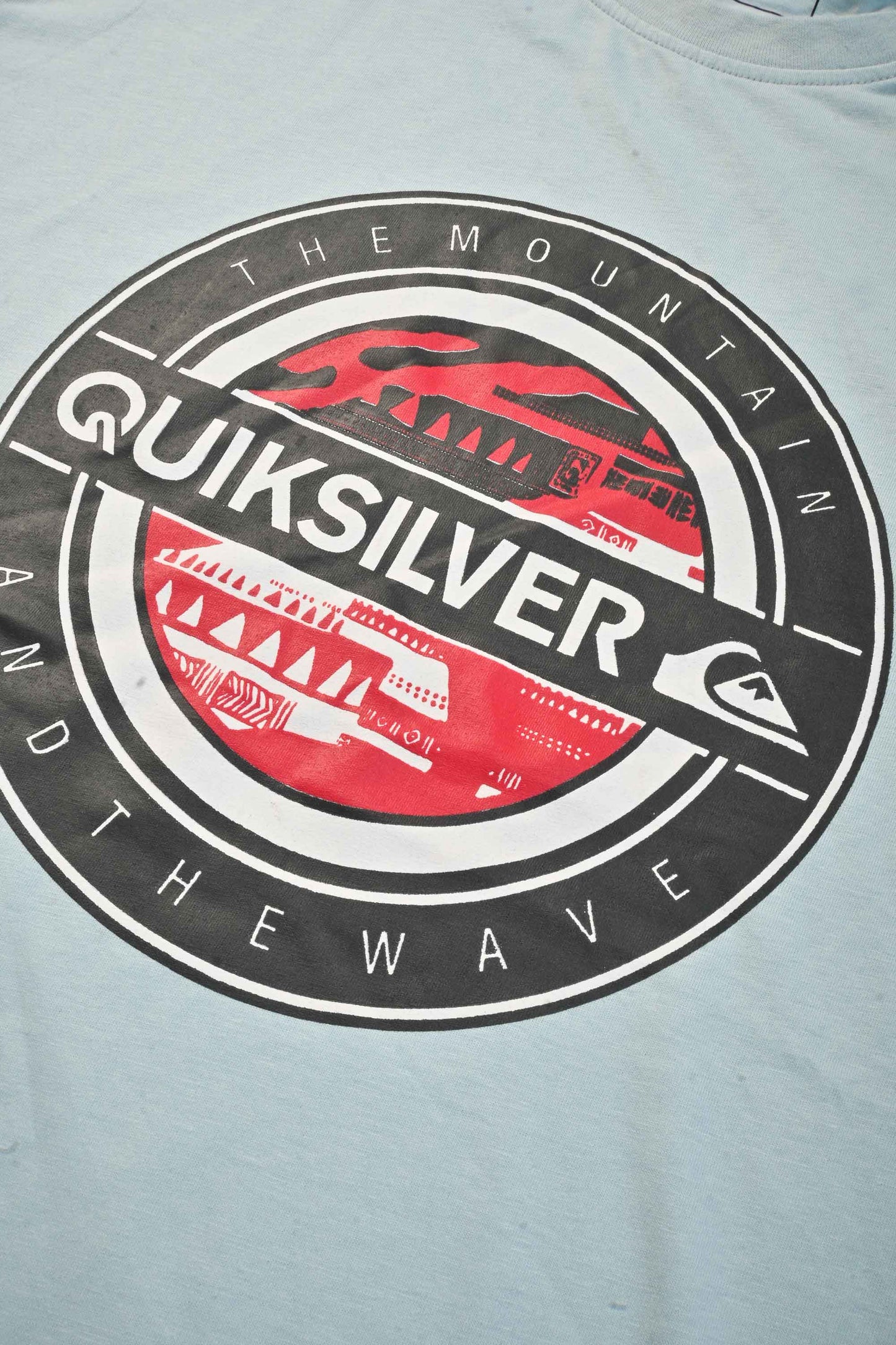 Quick Silver Men's Mountain Wave Printed Short Sleeve Tee Shirt Men's Tee Shirt HAS Apparel 